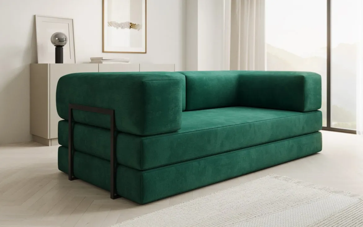 Designer Sofa Lazy 3 Sitzer in Samt