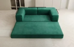 Designer Sofa Lazy 3 Sitzer in Samt