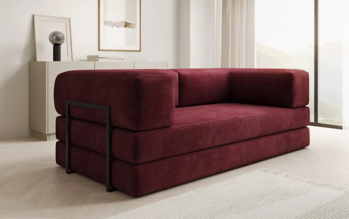 Designer Sofa Lazy 3 Sitzer in Samt