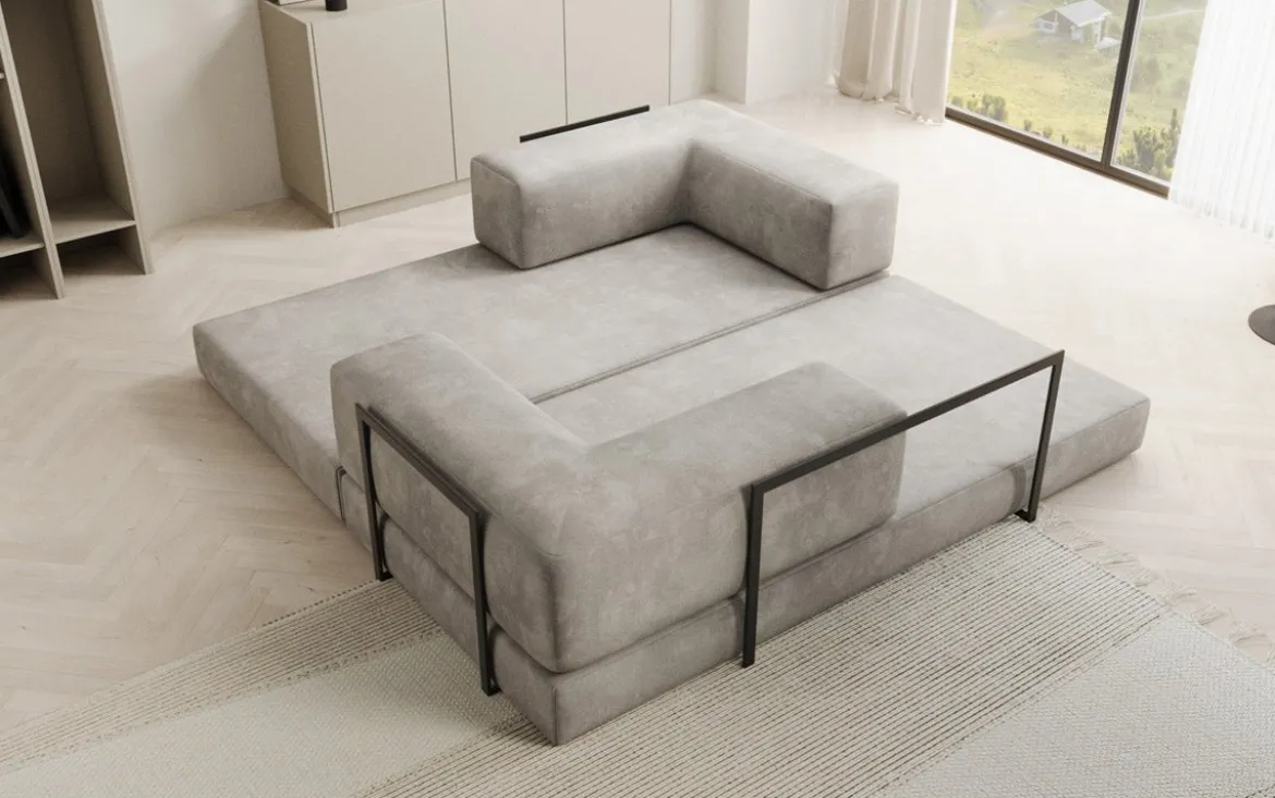 Designer Sofa Lazy 3 Sitzer in Samt