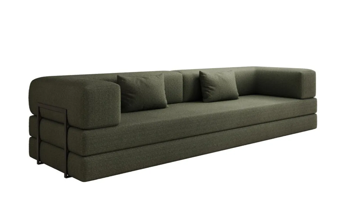 Designer Sofa Lazy 3 Sitzer XXL in Bouclé