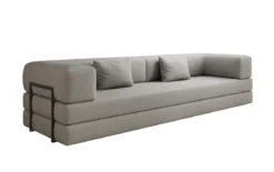 Designer Sofa Lazy 3 Sitzer XXL in Bouclé