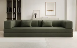 Designer Sofa Lazy 3 Sitzer XXL in Bouclé