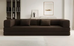 Designer Sofa Lazy 3 Sitzer XXL in Bouclé