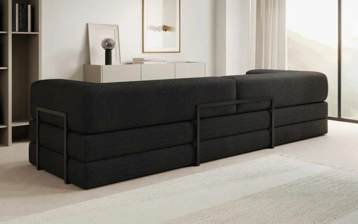 Designer Sofa Lazy 3 Sitzer XXL in Bouclé