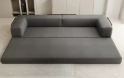Designer Sofa Lazy 3 Sitzer XXL in Bouclé