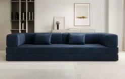 Designer Sofa Lazy 3 Sitzer XXL in Samt