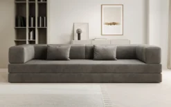 Designer Sofa Lazy 3 Sitzer XXL in Samt