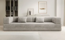 Designer Sofa Lazy 3 Sitzer XXL in Samt