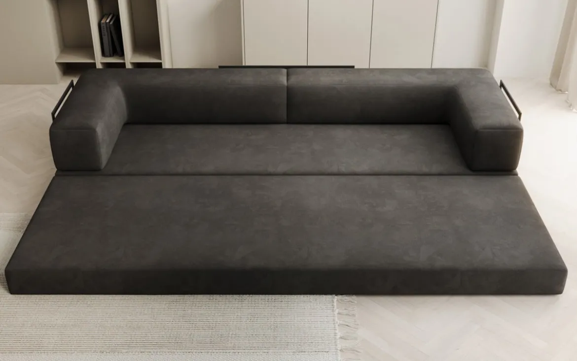 Designer Sofa Lazy 3 Sitzer XXL in Samt