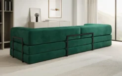 Designer Sofa Lazy 3 Sitzer XXL in Samt