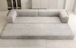 Designer Sofa Lazy 3 Sitzer XXL in Samt