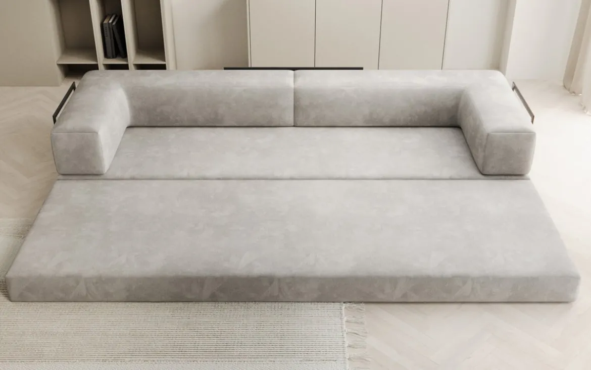 Designer Sofa Lazy 3 Sitzer XXL in Samt