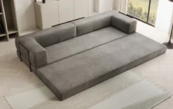Designer Sofa Lazy 3 Sitzer XXL in Samt