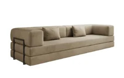 Designer Sofa Lazy 3 Sitzer XXL in Samt