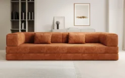 Designer Sofa Lazy 3 Sitzer XXL in Cord