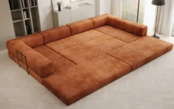 Designer Sofa Lazy U in Cord