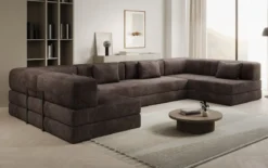 Designer Sofa Lazy U in Cord