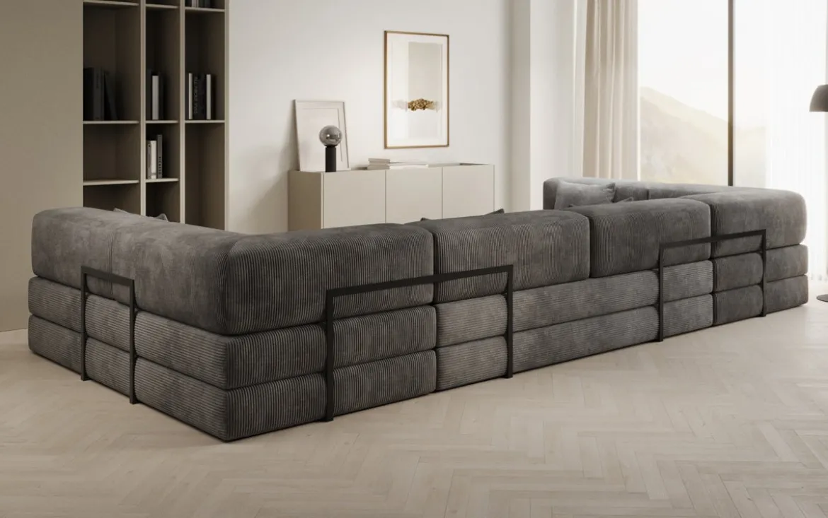 Designer Sofa Lazy U in Cord