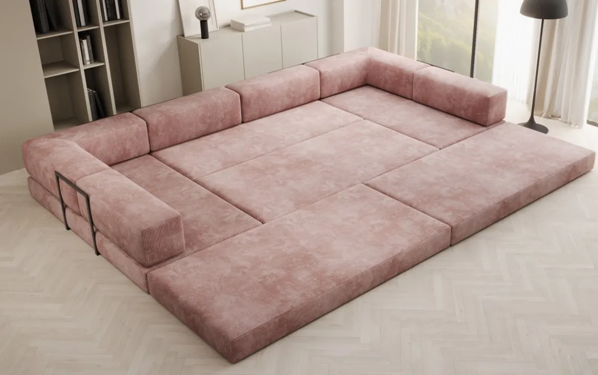 Designer Sofa Lazy U in Cord