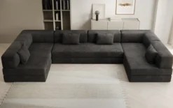 Designer Sofa Lazy U in Cord