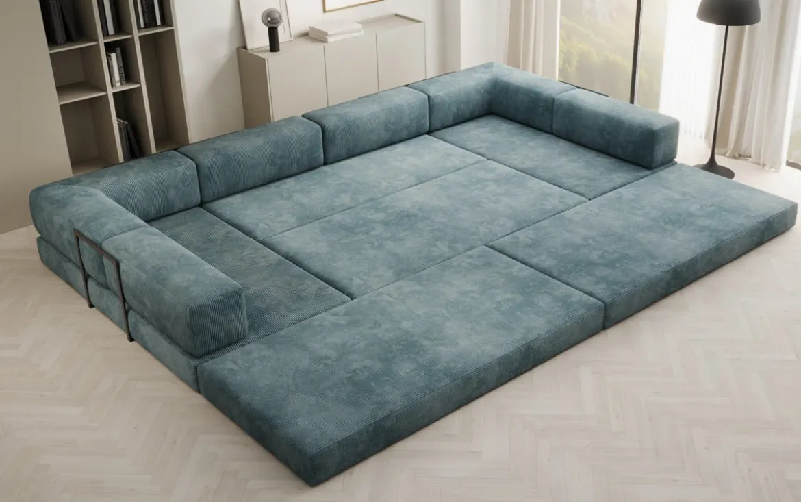 Designer Sofa Lazy U in Cord