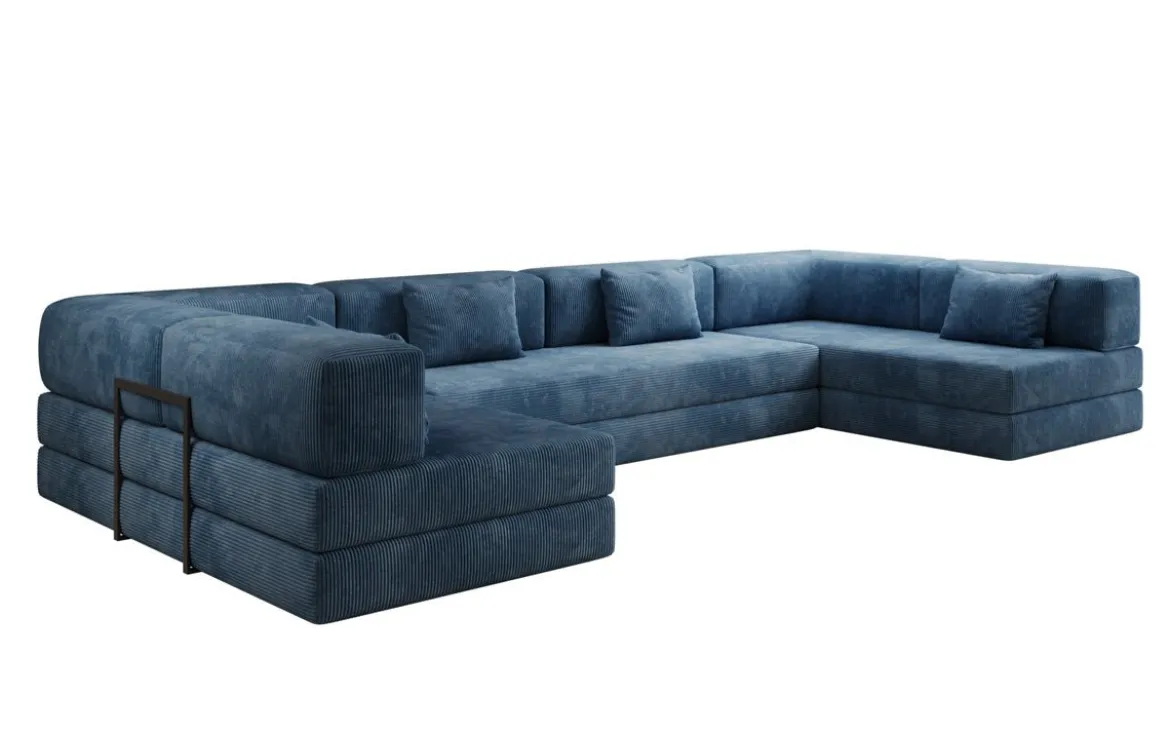 Designer Sofa Lazy U in Cord
