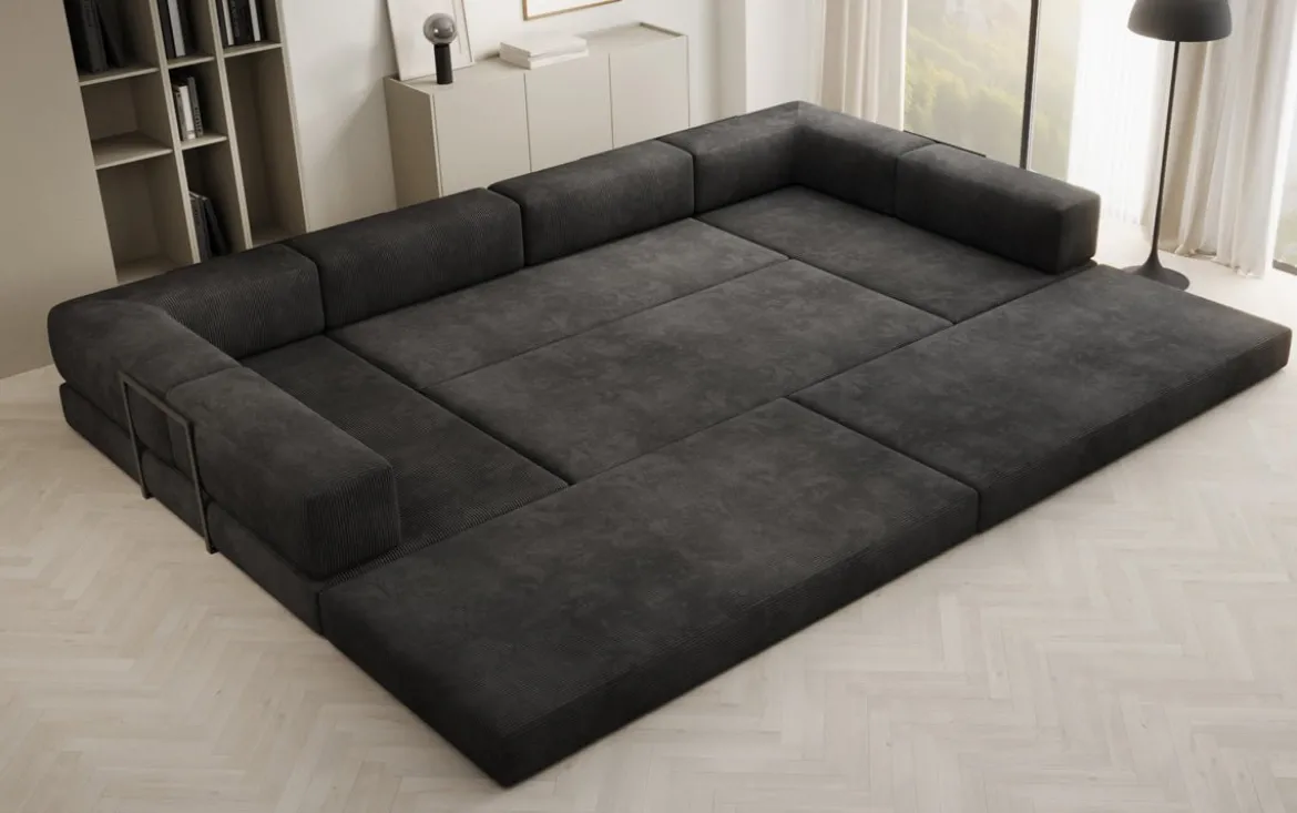 Designer Sofa Lazy U in Cord