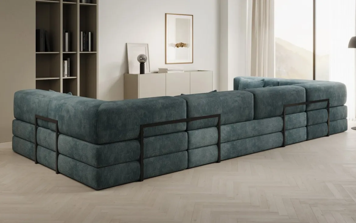 Designer Sofa Lazy U in Cord