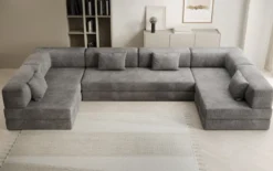 Designer Sofa Lazy U in Cord