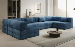 Designer Sofa Lazy U in Cord