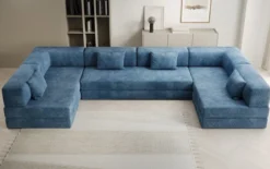 Designer Sofa Lazy U in Cord