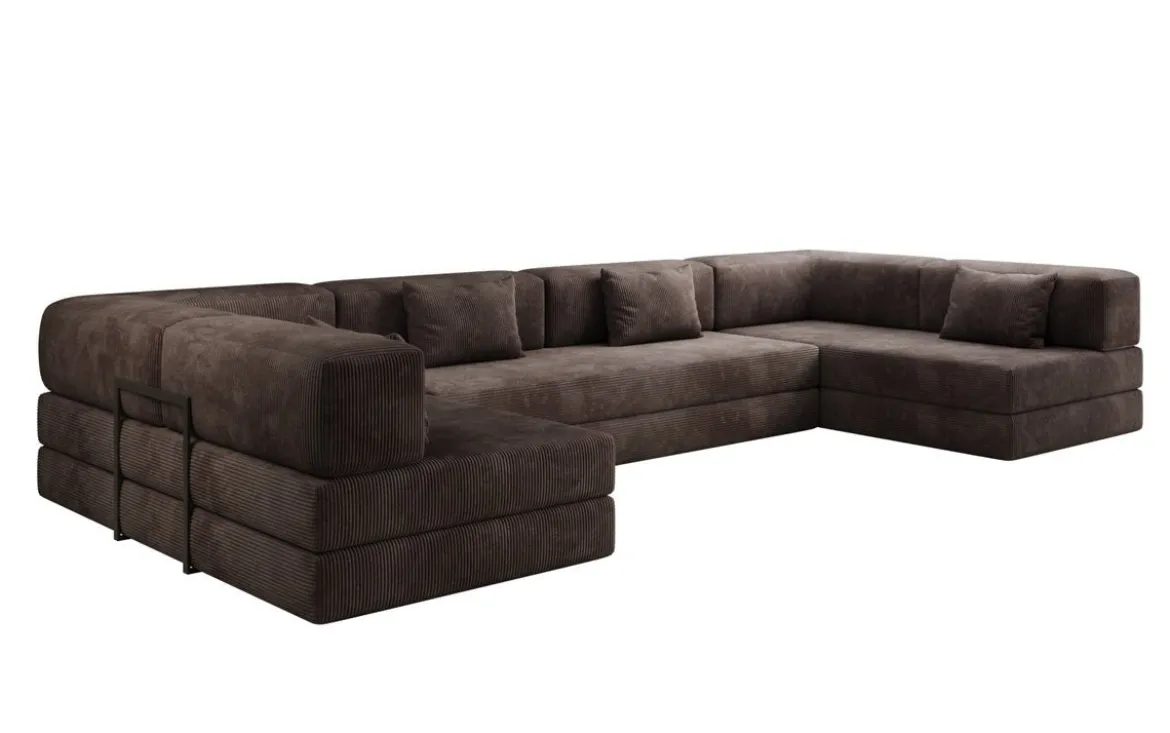 Designer Sofa Lazy U in Cord