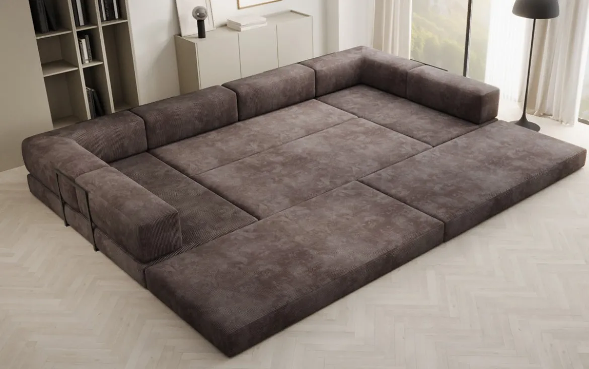 Designer Sofa Lazy U in Cord