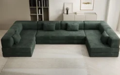 Designer Sofa Lazy U in Cord