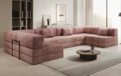 Designer Sofa Lazy U in Cord