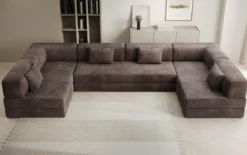 Designer Sofa Lazy U in Cord