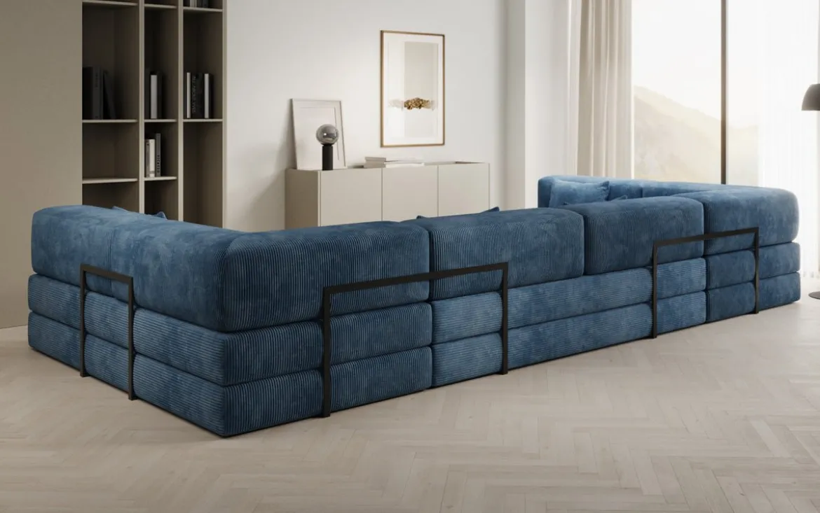 Designer Sofa Lazy U in Cord