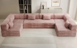 Designer Sofa Lazy U in Cord