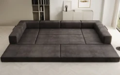 Designer Sofa Lazy U in Samt