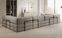 Designer Sofa Lazy U in Samt