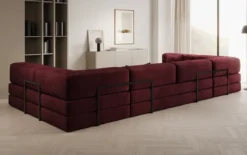 Designer Sofa Lazy U in Samt