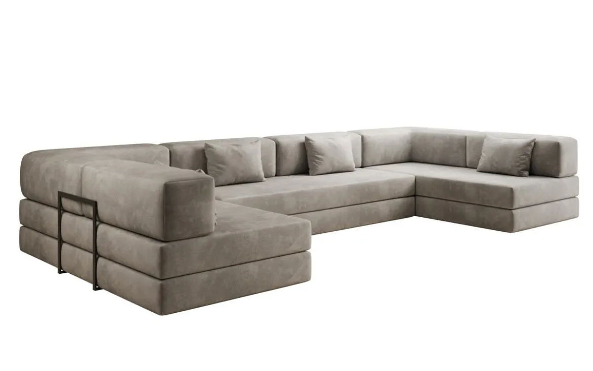 Designer Sofa Lazy U in Samt