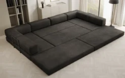 Designer Sofa Lazy U in Samt