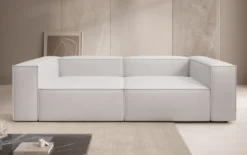 Designer Sofa Lesley 3 Sitzer in Echtleder
