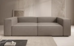 Designer Sofa Lesley 3 Sitzer in Echtleder