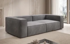 Designer Sofa Lesley 3 Sitzer in Samt
