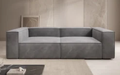 Designer Sofa Lesley 3 Sitzer in Samt