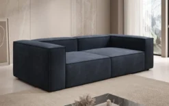 Designer Sofa Lesley 3 Sitzer in Samt