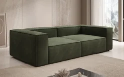 Designer Sofa Lesley 3 Sitzer in Samt